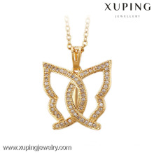 32558 Xuping Fashion Butterfly Design 18 Karat Goldfarbe Anhänger